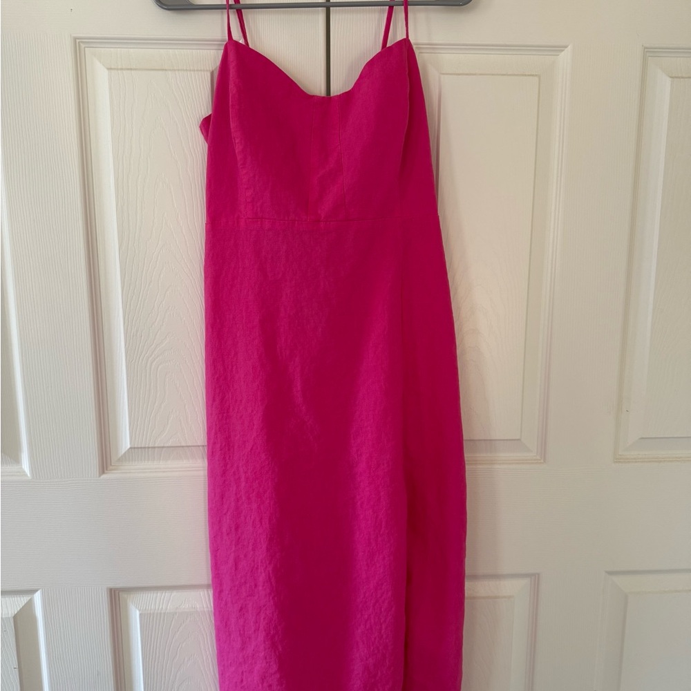 GAP Pink Spaghetti Strap Tie Back Sundress